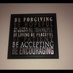 Positive energy picture frame